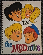 THE MODNIKS 9x12 SKETCHBOOK ORIGINAL ART GOLD KEY COMICS By PATRICK OWSLEY picture
