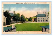 Old Fort Ontario Interior View Oswego New York NY Postcard (MY14) picture