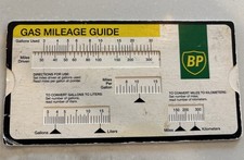 Vintage BP Gas Mileage Guide picture