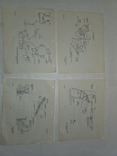 Vintage 1981 Boeing Aircraft Technical Manual Diagrams 4-Sheet Lot Aviation picture