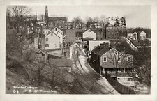 Hillside cottages. Beautiful Kingston NY 1927 RPPC Postcard COPY picture
