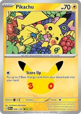 Pokémon TCG Pikachu 048/128 | 30th Anniversary | Pikachu Rare 26/30 | NM picture