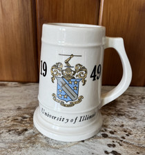 Vintage 1949 University of Illinois Beer Stein Mug Fraternity Phi Delta Theta picture