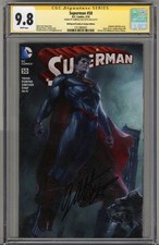 SUPERMAN #50 CGC 9.8 SS SIGNED GABRIELE DELL'OTTO BULLETPROOF VARIANT LOW POP 9 picture