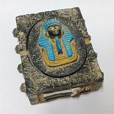 Ancient Egyptian Pharaoh Tomb Box Handcrafted Hieroglyphs Decor Gift picture
