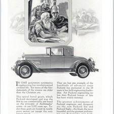 1927 Packard Six Eight Motor Car Vintage Print Ad Archimedes Engineering Antique picture