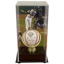 Luis Gonzalez Autographed 2001 World Series Logo Baseball w/ Inscription in Delu picture