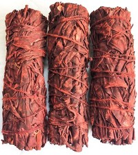 3 pk Dragons Blood Sage Smudge 4 inch Stick for Smudging, Cleansing - picture