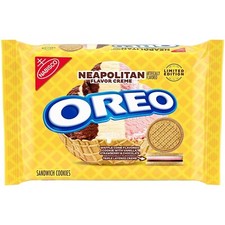 LIMITED EDITION Oreo Cookies Neapolitan Creme with Waffle Cone Flavored Cookie picture