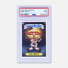 2022 TOPPS GPK x MLB S2 GARBAGE PAIL KIDS MIKE TROUT Alex Pardee 2C PSA 9 picture