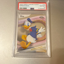Topps 2025 Topps Chrome Disney Donald Duck #34 PSA 10 Gem Mint picture