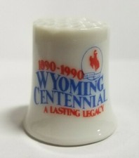 Vintage Porcelain 1890-1990 Wyoming Centennial 