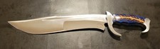 Badass Blades D2 Steel Persian Combat Knife Blue Pine Cone Resin Handle- BA810 picture