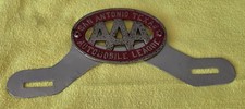 Vintage AAA License Plate Topper Automobile Club San Antonio Texas - League picture