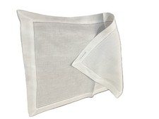 Sferra Classico Linen White Guest Towels Set Of 4 White Guest Towels 14 x20 picture