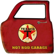 Texaco Star Gas Hot Rod Garage Truck Car Door Heavy Steel Sign Large 23