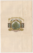 1895 Boston Mt Lebanon Masonic Lodge Tri-Fold Program Litho Seal Rare Ephemera picture