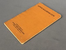 Original Lewis Machine Gun Handbook Model 1917 .30 Caliber W/Fold-Out Drawing picture