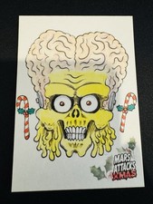 2026 Topps Mars Attacks 1/1 Sketch Martian Chirstmas By Yoga Demon picture
