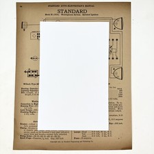 Vtg 1919 H Standard & 1915 4 Cylinder Standard Auto Electrician Manual picture