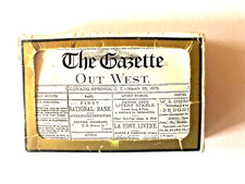Souvenir Playing Cards Colorado Springs 'The Gazette' Newspaper Front Page 1872 picture