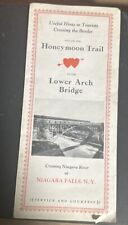 Vtg 1929, Niagara Falls, Canada NY - Honeymoon Trail Lower Arch Bridge Brochure picture