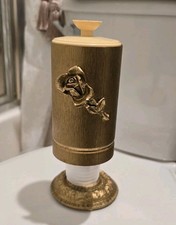Vintage Gold Filigree Ormolu Dixie cup Holder MCM Hollywood Regency picture