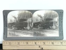 Half Way Pike's Peak Colorado Stereoview Keystone View Co. 1907 Railway picture