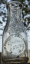 Antique RARE Mount Morris Ottisville Mi Thumb Area Pint Size Milk Bottle picture