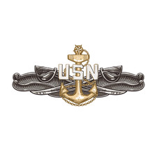 Navy Senior Chief Surface Warfare Decal - NavyChief Decal -  USN 3