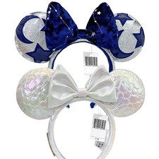 2X Disney- Icon Quilted Iridescent & Constellation Sorcerer Minnie Ears Headband picture