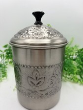 Kitchen Canister Silver Color Made in India 9.5