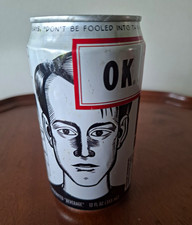 Vintage 1994 OK Soda Can Unopened Full Daniel Clowes Art Wheel of OK-Ness picture