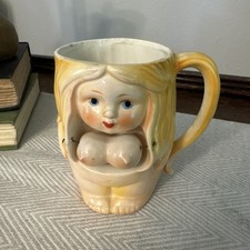 Vintage 70's Spencer's Swinging Lady Novelty Mug Exclusively Made For Japan picture