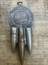WWI Imperial Russian Trench Art 1908 3 Kopeks Coin Bullet Pendant Eastern Front picture