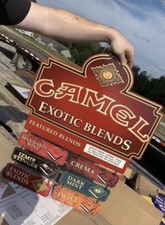 Vintage NOS CAMEL Exotic Blends Cigarette Cardboard Tobacco Advertising picture