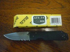 Buck Mini Strider Knife ATS-34 Model #B881-SPX-O with original box picture