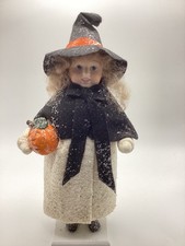 Vtg Elaine Roesle St. Nicholas Collection Country Snow Children Endora Halloween picture