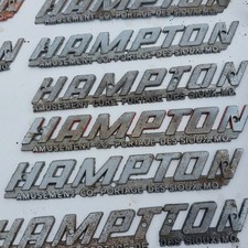 Vtg 1950s Hampton Amusement Co. Portage Des Sioux, Mo Orig ID Tag Badge~Cast Al picture