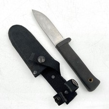Vintage Unmarked Master Hunter Carbon V Knife Factory Second USA Made Sheath picture