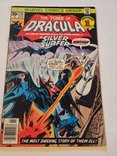 TOMB of DRACULA #50, Silver Surfer app. Marvel Comics 1976, mid-grade picture
