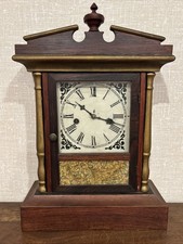 Antique Waterbury Clock Co. Ruby Model Cottage Clock - Runs picture