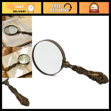 Vintage Handheld Magnifying Glass 5X - Ideal for Seniors, Reading, Nature & Hobb picture