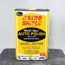 Vintage Astro Shield “Worlds Finest” Auto Polish And Glaze 32 Oz Metal Can / NEW picture