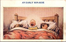An Early Son-Rise Crying Baby Comic Vintage Postcard 5P21-17 picture