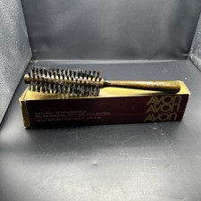 Vintage Avon Natural Performance Vent Hair Brush Brown Tan 1984 NOS picture