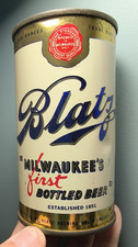 Vintage 1949 Blatz Pilsner Flat Top Beer Can RARE version IRTP picture