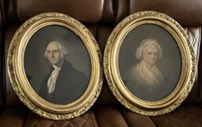 George & Martha Washington, Chromolithographic Canvas By E.C. Middleton 1861,62 picture