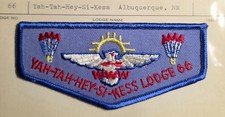 OA Yah-Tah-Hey-Si-Kess Lodge 66 OA Twill Flap BLU Bdr Collectors Mint Patch picture