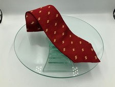 Conrail VTG Men’s Tie Alynn brand RAILROAD TRAINS DARK RED W/GOLD 3.5”x57” EUC picture